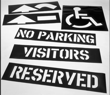 Custom Printed Wheelchair Stencil PVC Stencil Black Handicap Paint Stencils