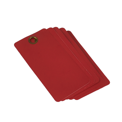 Custom Printed Blank PVC Tag  Waterproof Durable Lockout Plastic Tag