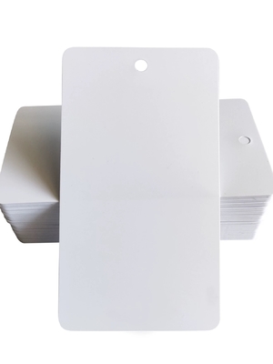 Custom Printed Blank PVC Tag  Waterproof Durable Lockout Plastic Tag