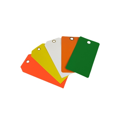 Custom Printed Blank PVC Tag  Waterproof Durable Lockout Plastic Tag