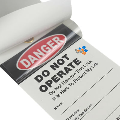Customizable 146*76mm PVC Safety Tag with 0.25mm Thickness and CMYK Printing for Industrial Use