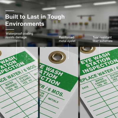 Durable PVC Material Warning Tag with Standard Size 146×76mm for Industrial Field Safety Signs