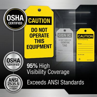 Custom  Hang Tag for Quality Control in Warehouse, Shop Floor, Machinery, Equipment or Office