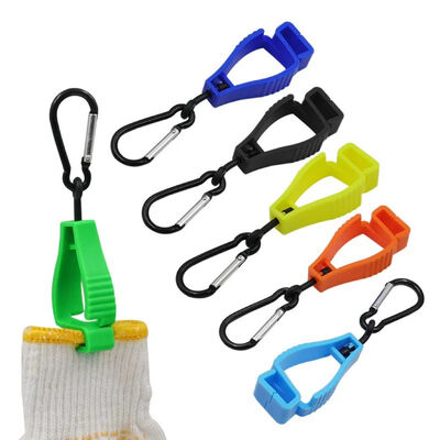 Wholesale  Custom Logo Glove Holder Colorful Portable Safety Plastic Glove Clip for Safety Work Gloves