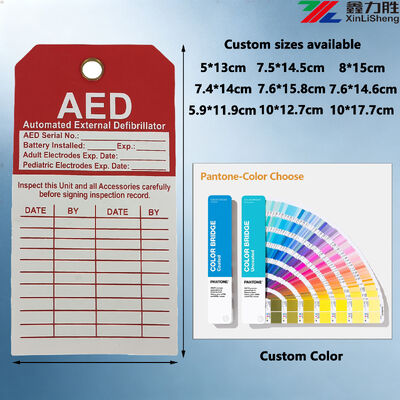 Durable Waterproof Safety Tag and Lockout Tag with Custom Color Printing, 0.35mm Thickness, 150x80mm Size for Industrial Use
