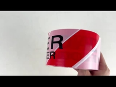 কাস্টম PE সতর্কতা টেপ বিপদ চিহ্নিতকারী সতর্কতা টেপ