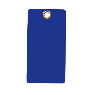 Customized 146*76mm 0.35mm Thick Waterproof PVC Hang Tag for Industrial Safety
