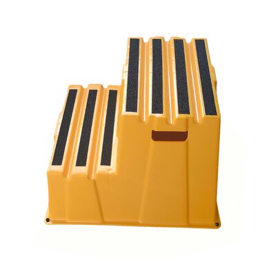 টেকসই স্ট্যাকযোগ্য স্টেপ স্টুল, ৫০০ পাউন্ড ওজন ধারণ ক্ষমতা সহ, পরিবেশ-বান্ধব HDPE উপাদান, এবং ঘরোয়া ও শিল্প ব্যবহারের জন্য নন-স্লিপ ডিজাইন