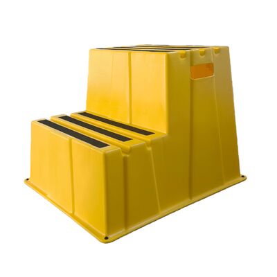 Durable Stackable Step Stool with 500 lb Load Capacity, Eco-friendly HDPE Material, and Non-slip Design for Home and Industrial Use