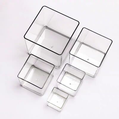 স্বচ্ছ এক্রাইলিক স্টোরেজ বক্স কাস্টমাইজ করুন যা গাছ প্রদর্শনের জন্য ব্যবহার করা যেতে পারে