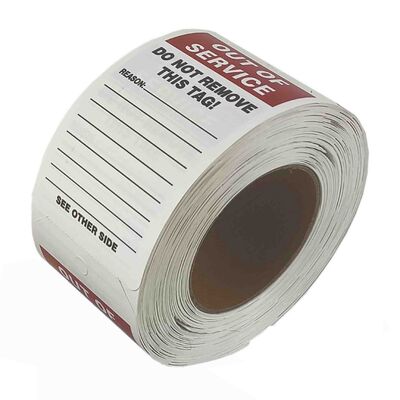 কাস্টমাইজড ভিনাইল সেফটি ট্যাগ জলরোধী, ছিঁড়ে যাওয়া প্রতিরোধী, ইউভি প্রতিরোধী, নিরাপত্তা পণ্যের জন্য দ্রুত প্রতিক্রিয়া