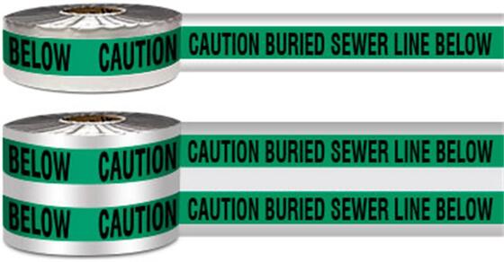 Custom Printed Logo Underground Detectable Tape Laminated PET/ Foil/Polyethylene Mixture Roll Colorful Non-adhesive Warning Tape